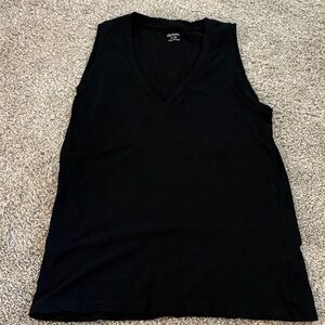 Madewell Black V-Neck Tank Top